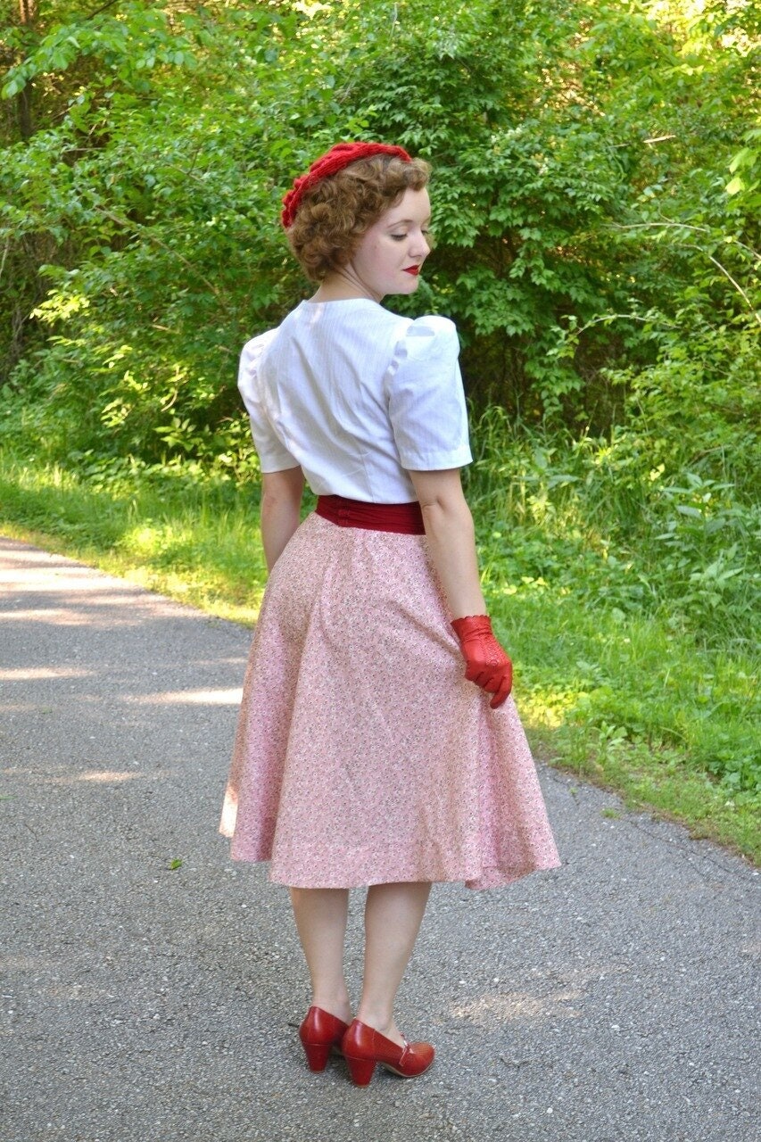 PRINTED PATTERN- Circa 1939 Blouse, Skirt, Shorts & Girdle Pattern- 30"-40" Bust