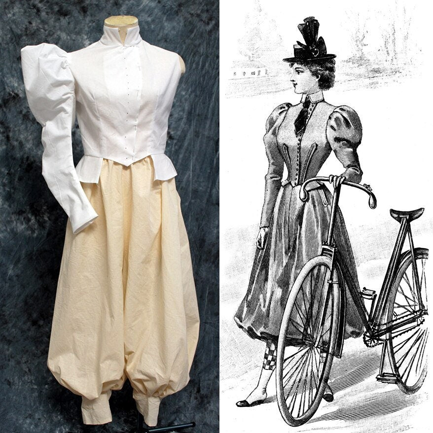 PRINTED PATTERN- 1897 Victorian Bicycling Outfit Pattern
