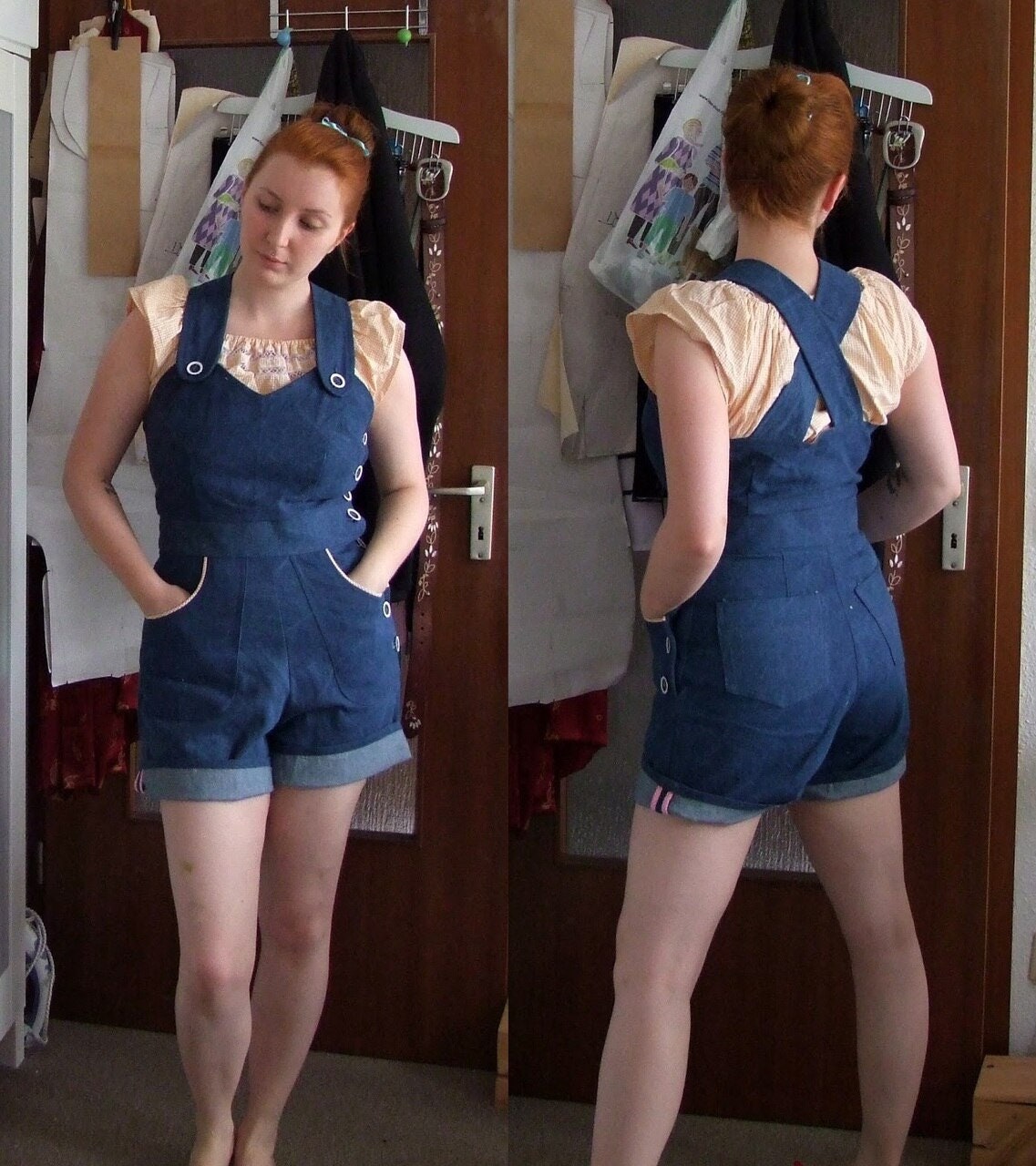 PRINTED PATTERN- WWII Homefront- 1940s Overalls, Playsuit, & Trousers Pattern- Wearing History