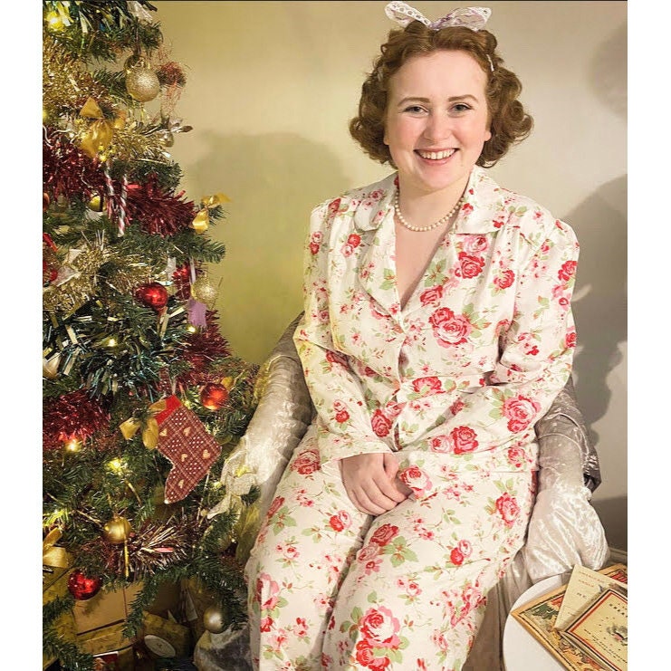 PRINTED PATTERN- 1940s "Jean" Pajama Pattern- Sizes 30-42" Bust
