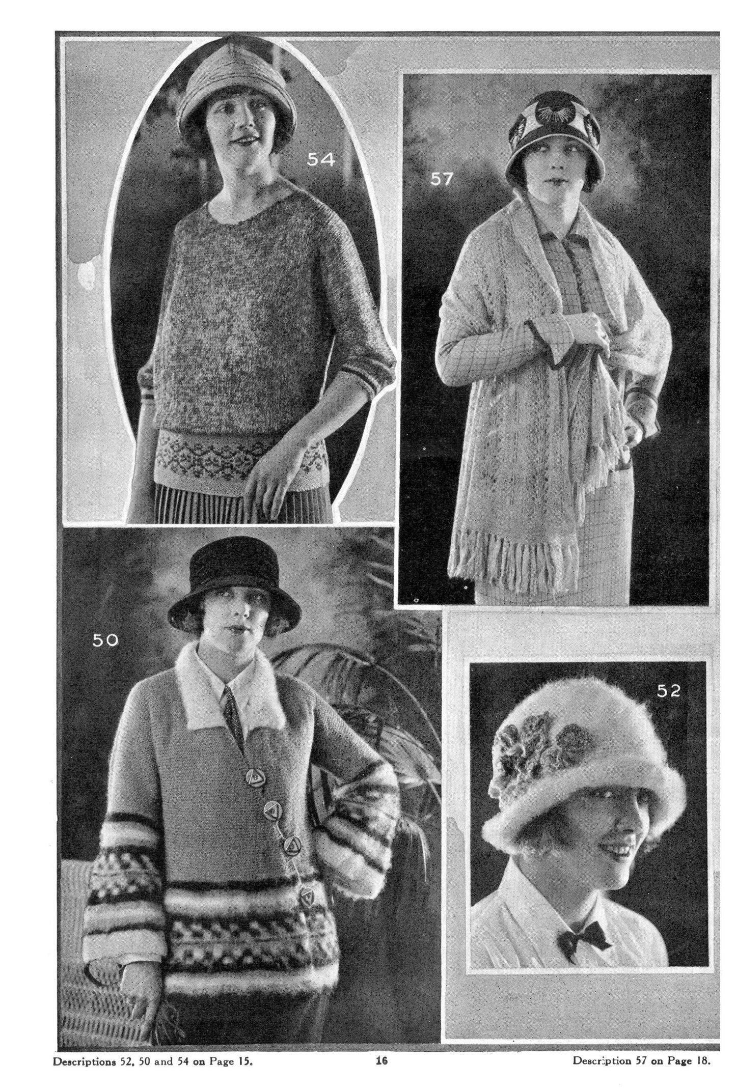 E-BOOK 1924 1920s Novelty Sweater Knitting Book- Monarch Yarns- Knitting Crochet- Ladies Sweaters & Wraps- 20s