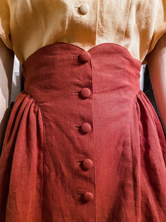 E-Pattern- 1950s "Leslie" Skirt Pattern- in Misses or Extended Size- Waist 26"-48"