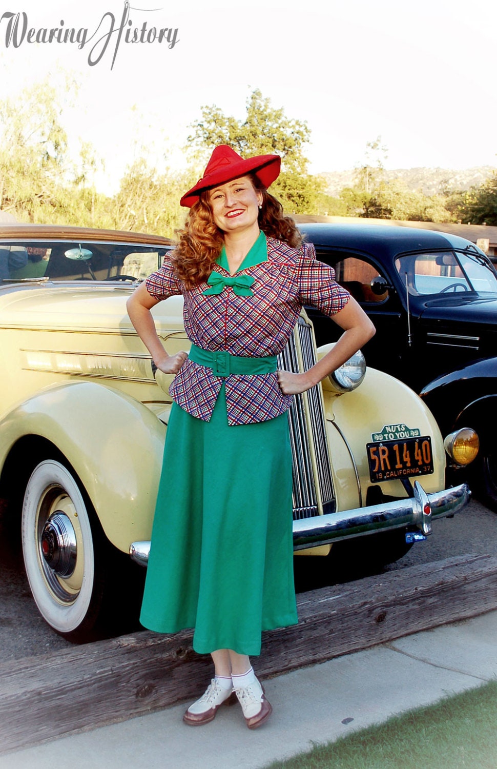 1930s tweed outlet skirt