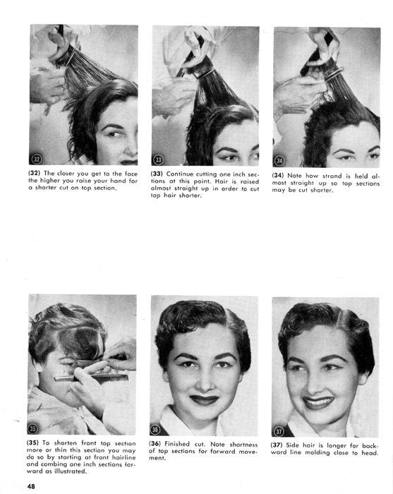 1950's E-Book- Hair Cutting- The Basis of Artistic & Practical Hair Design- 1955